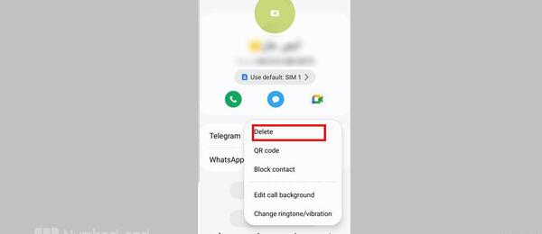 حذف عکس پروفایل مخاطب در واتساپ
