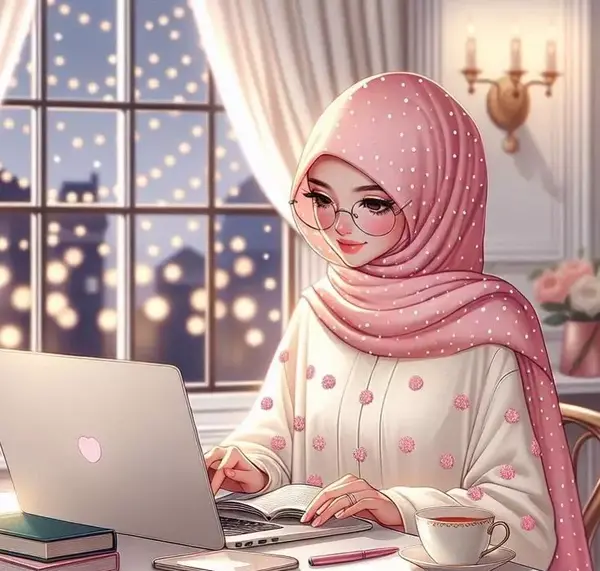 عکس باحجاب برای پروفایل کارتونی