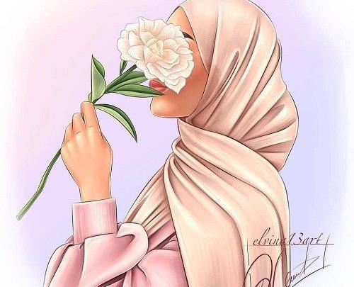 عکس دختر باحجاب کارتونی برای پروفایل