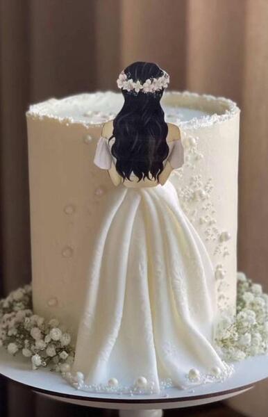 عکس کیک لباس عروسی