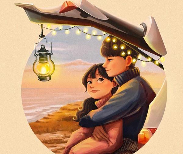 عکس پروفایل عاشقانه دونفره کارتون