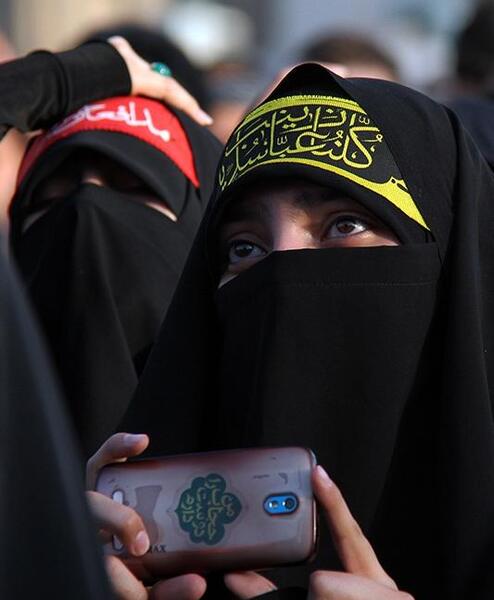 عکس دختر عربی با نقاب