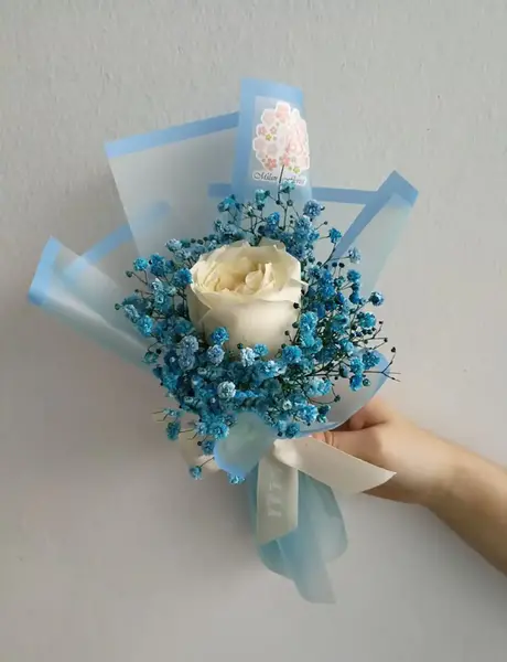 عکس دسته گل ژیپسوفیلا سفید