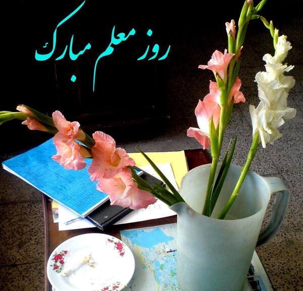 عکس گل روز معلم