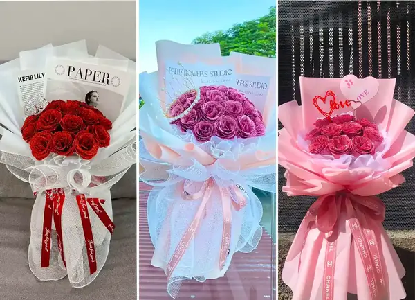 عکس گل روبانی برای ولنتاین