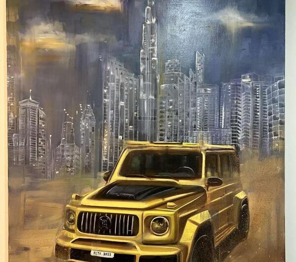 عکس نقاشی بنز جی کلاس