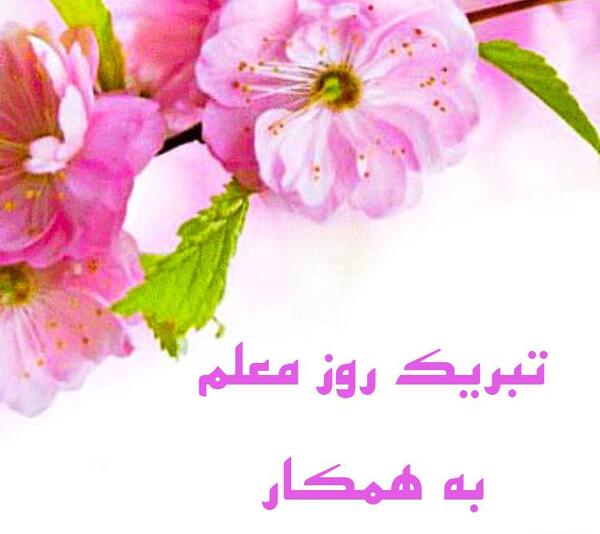 عکس تبریک روز معلم به جاری عزیزم