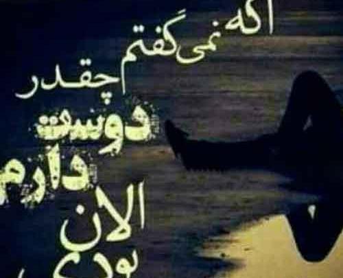 عکس نوشته ی غمگین خداحافظی