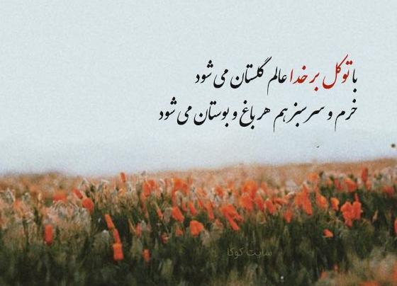 عکس نوشته سپردن کار به خدا