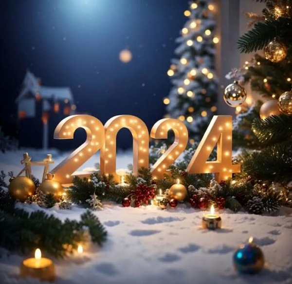 عکس نوشته تبریک کریسمس 2024