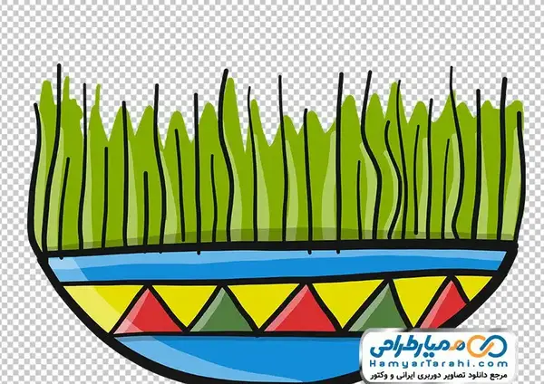 عکس نقاشی سبزه سفره هفت سین