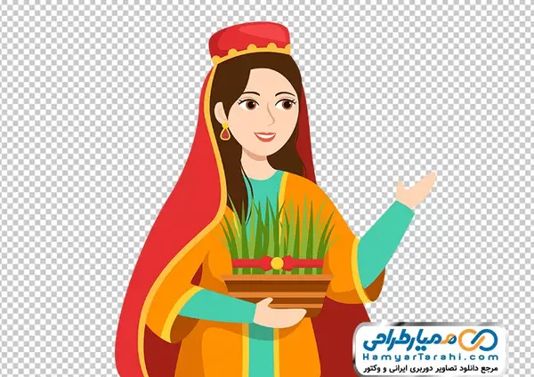 عکس نقاشی سبزه عید نوروز