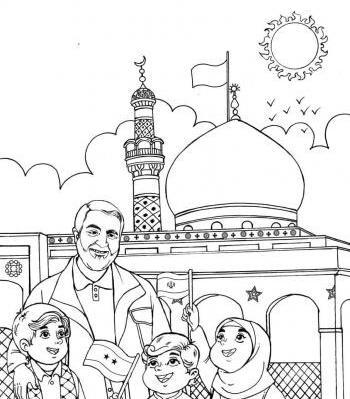 عکس نقاشی حاجی قاسم سلیمانی