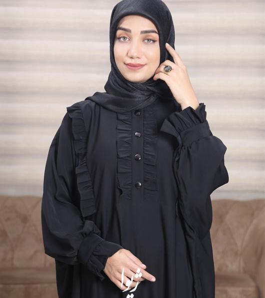 عکس مانتو عبایی نگین دار
