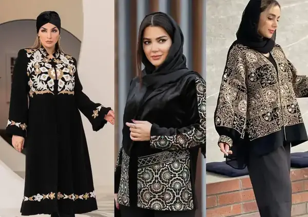 عکس مانتو های سوزن دوزی
