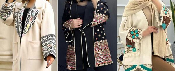 عکس مانتو های سوزن دوزی
