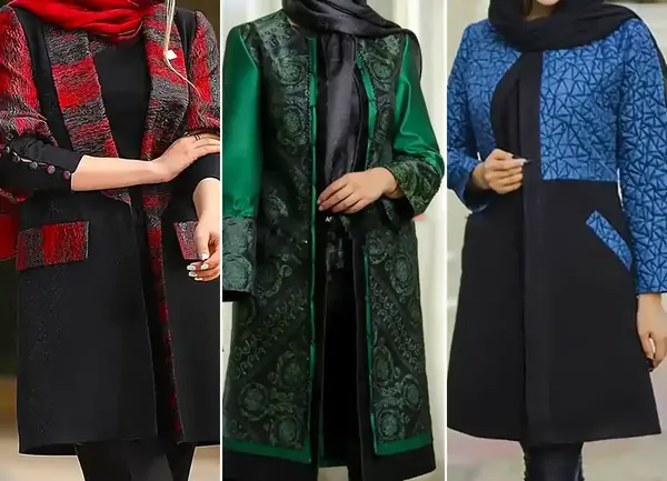 عکس مانتو زمستانه بلند