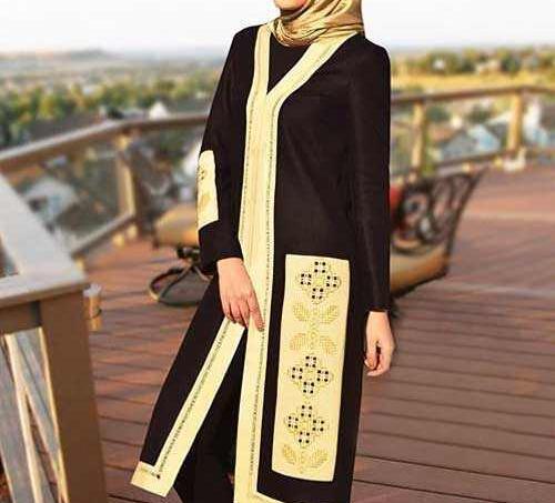 عکس مانتو تا زیر زانو
