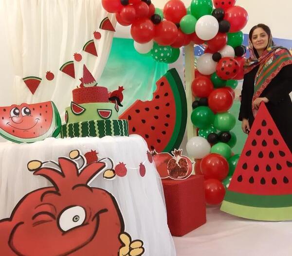 عکس بادکنک آرایی یلدایی