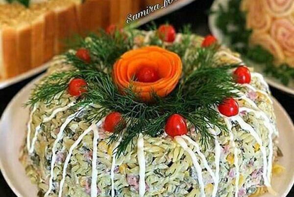 عکس دیزاین سالاد ماکارونی