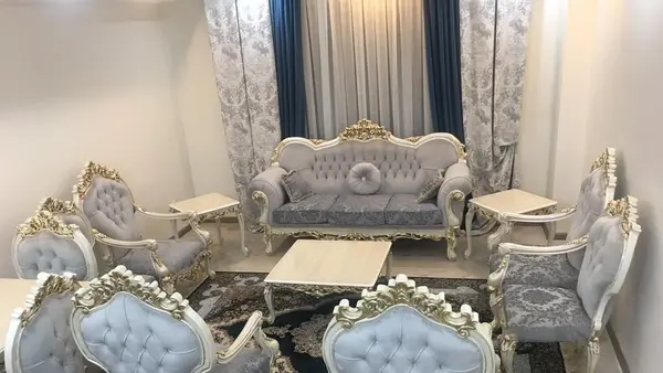 عکس ست پرده و مبل