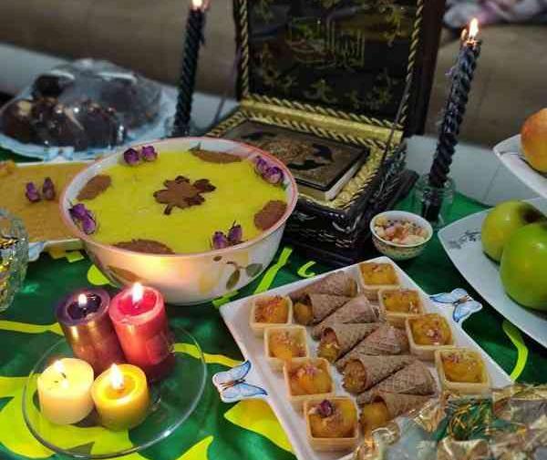 عکس سفره نذری محرم