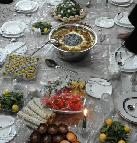 عکس از سفره نذری