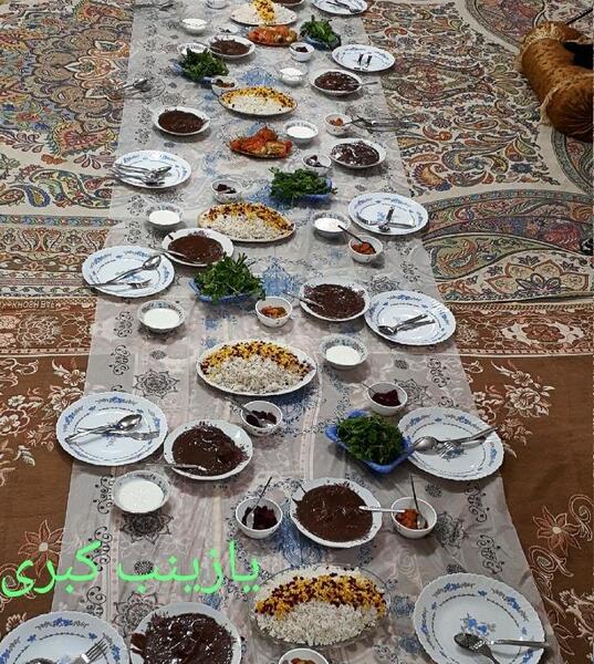 عکس از سفره نذری