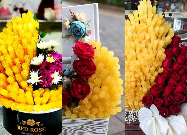 عکس سفره عقد با گل طبیعی