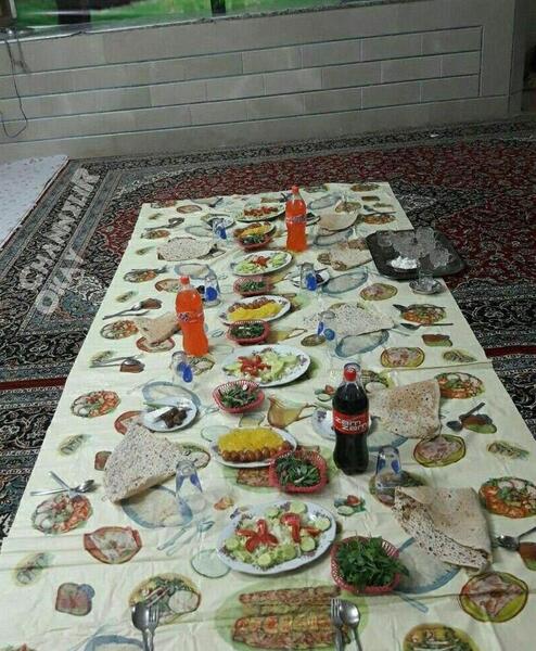 عکس سفره چلو کباب