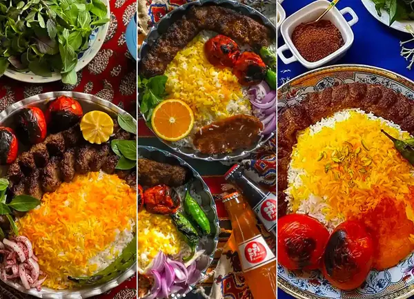 عکس سفره چلو کباب