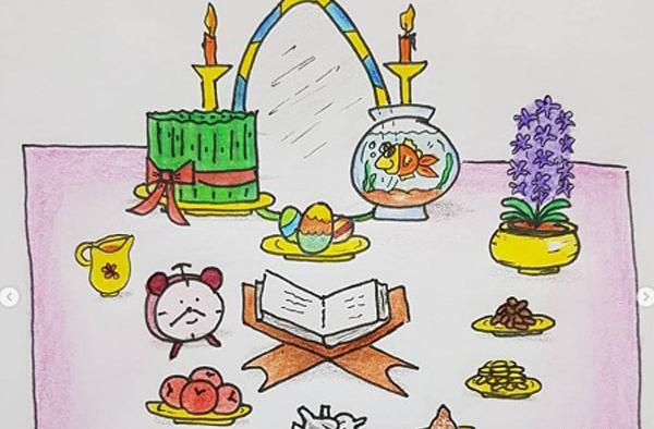 عکس سفره هفت سین فانتزی برای مدرسه