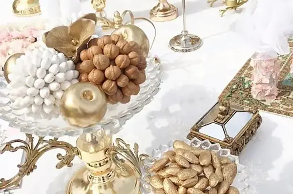 عکس از سفره عقد در خانه