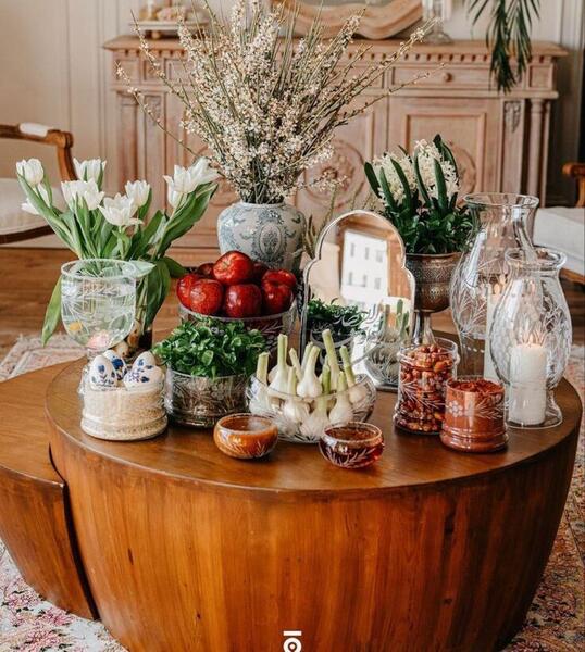 عکس طبیعی از سفره هفت سین