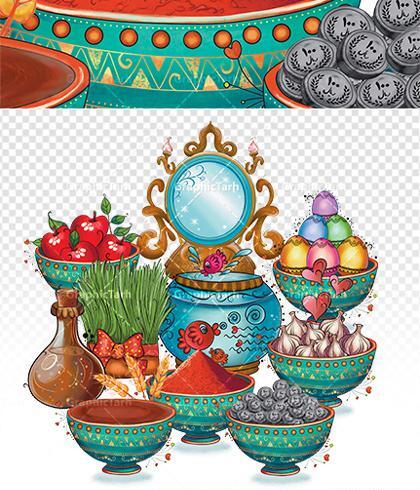 عکس سفره هفت سین برای طراحی