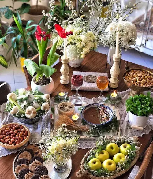 عکس سفره هفت سین برای طراحی