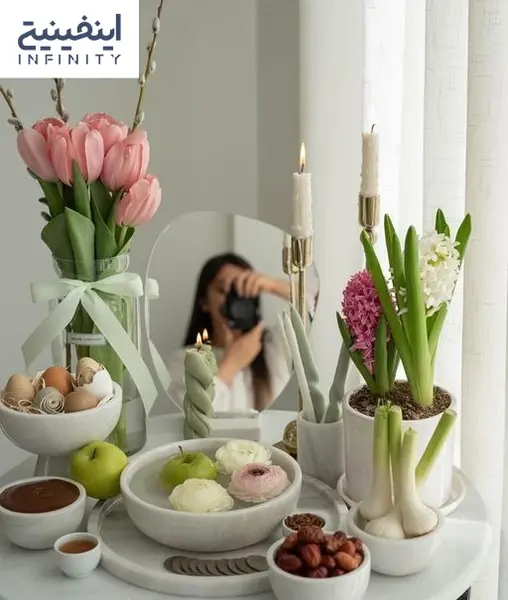عکس سفره ی هفت سین طبیعی