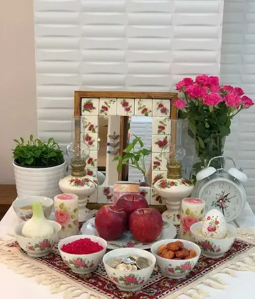 عکس سفره ی هفت سین طبیعی