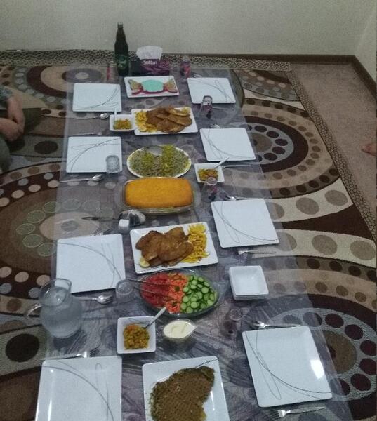 عکس سفره های شام مهمانی