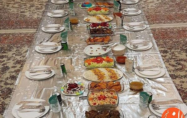 عکس سفره های شام مهمانی