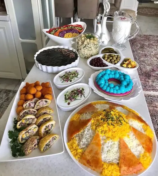 عکس سفره های شام مهمانی