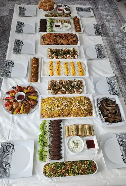 عکس سفره های شام مهمانی