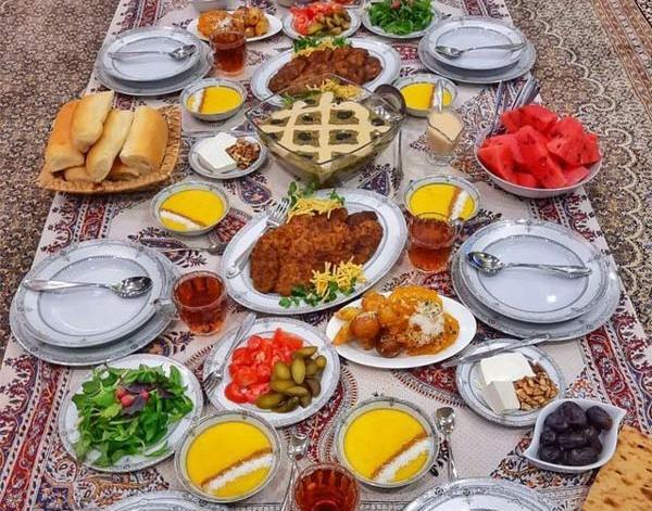 عکس سفره ساده ماه رمضان