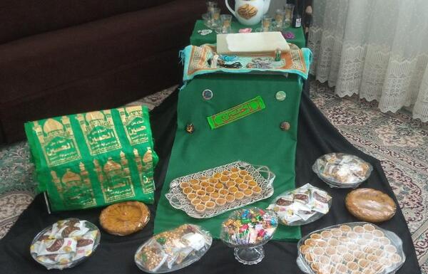 عکس سفره نذری حضرت علی اصغر