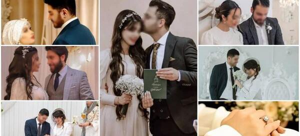 محضری ژست عکس عقد در آتلیه