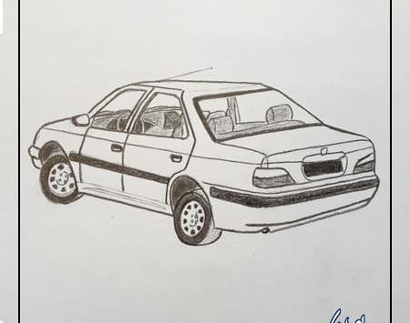 عکس نقاشی پژو پارس عکس نقاشی پژو پارس