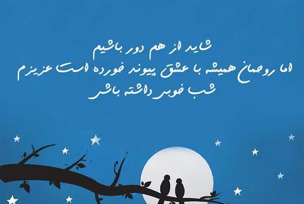 عکس نوشته ی شب بخیر زیبا
