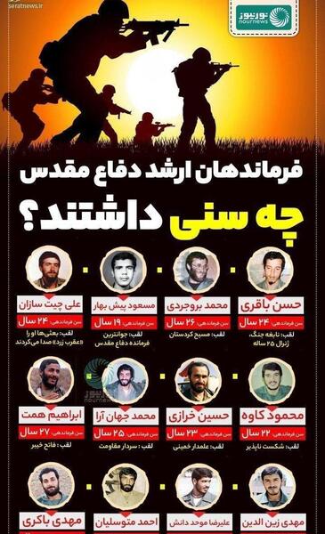عکس فرماندهان دفاع مقدس
