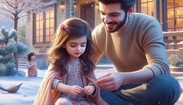عکس کارتونی پدر و فرزند