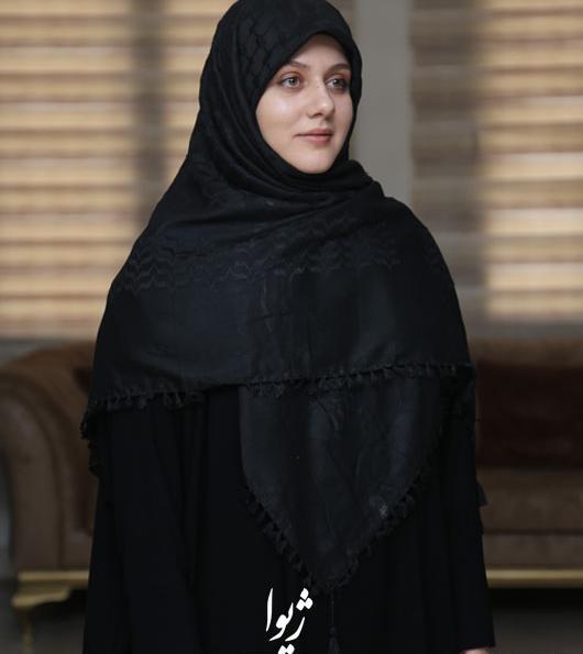 عکس دختر با چفیه مشکی